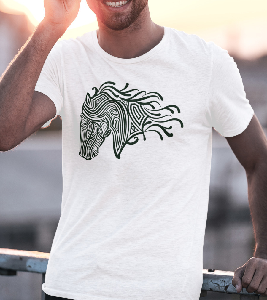 Creative Unique Horse With Flo T-Shirt