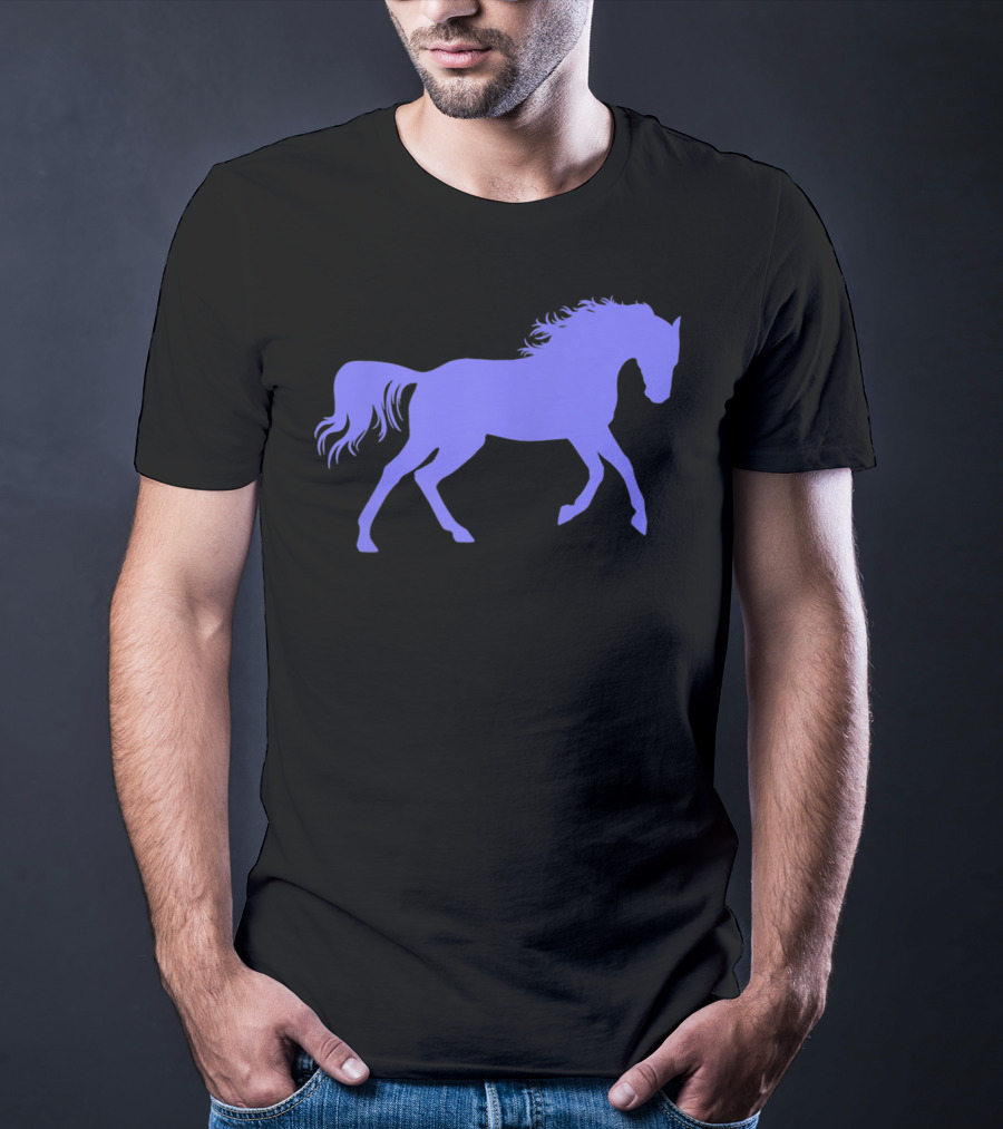 Galloping Horse Silhouette For Pony Loving Girls T-Shirt