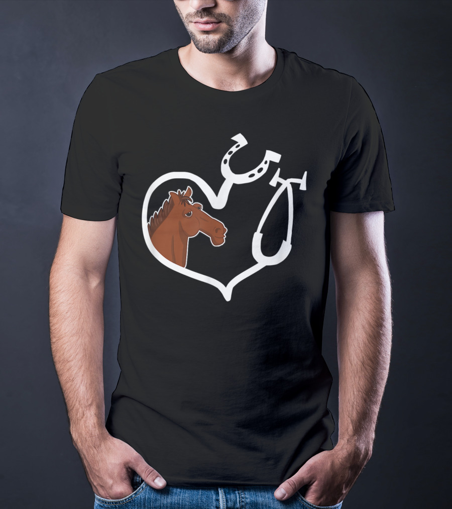 Cute Horse Heart Vet Tech QW T-Shirt