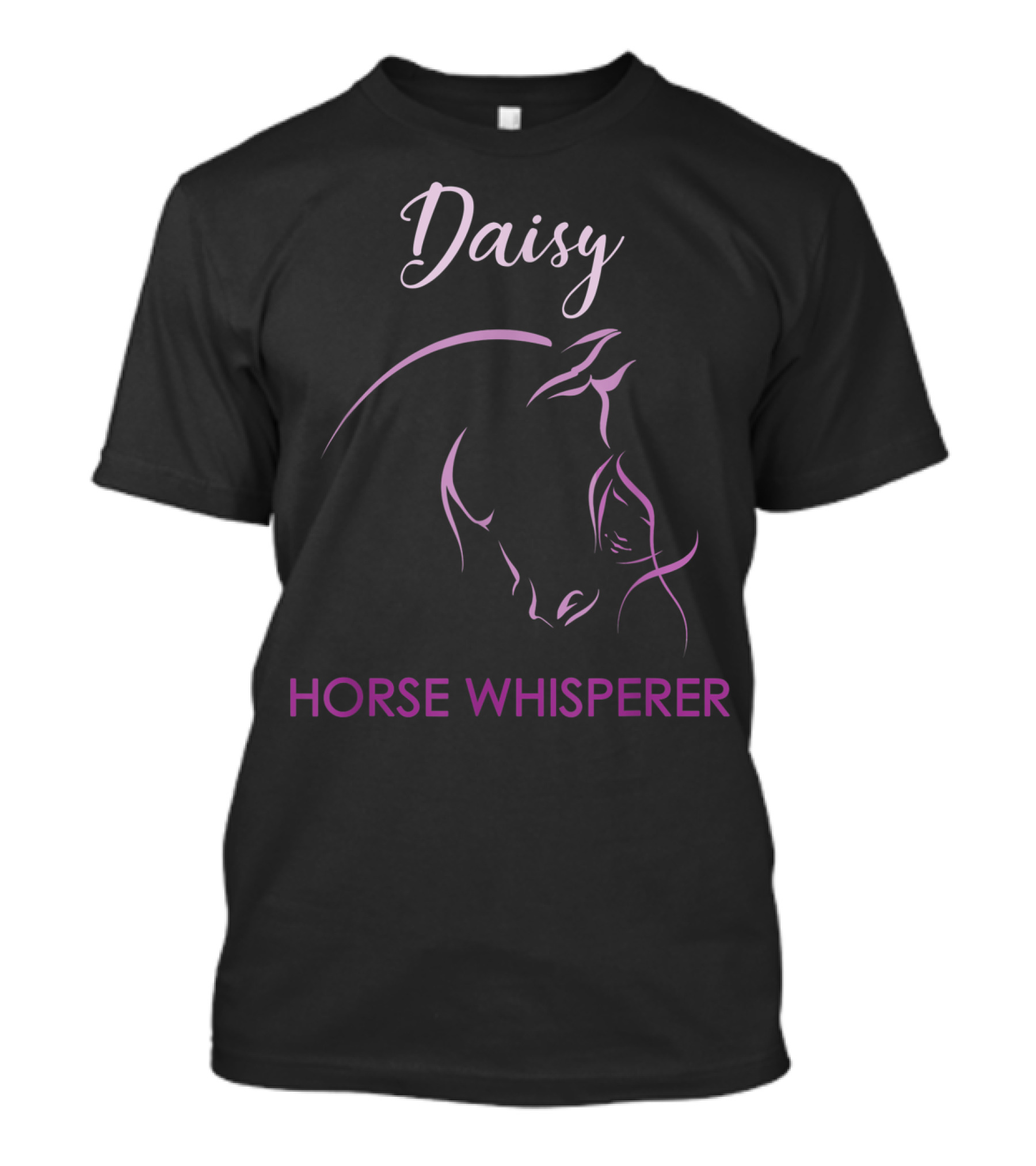 Daisy Horse Whisperer Personalized Name Elegant Equine T-Shirt
