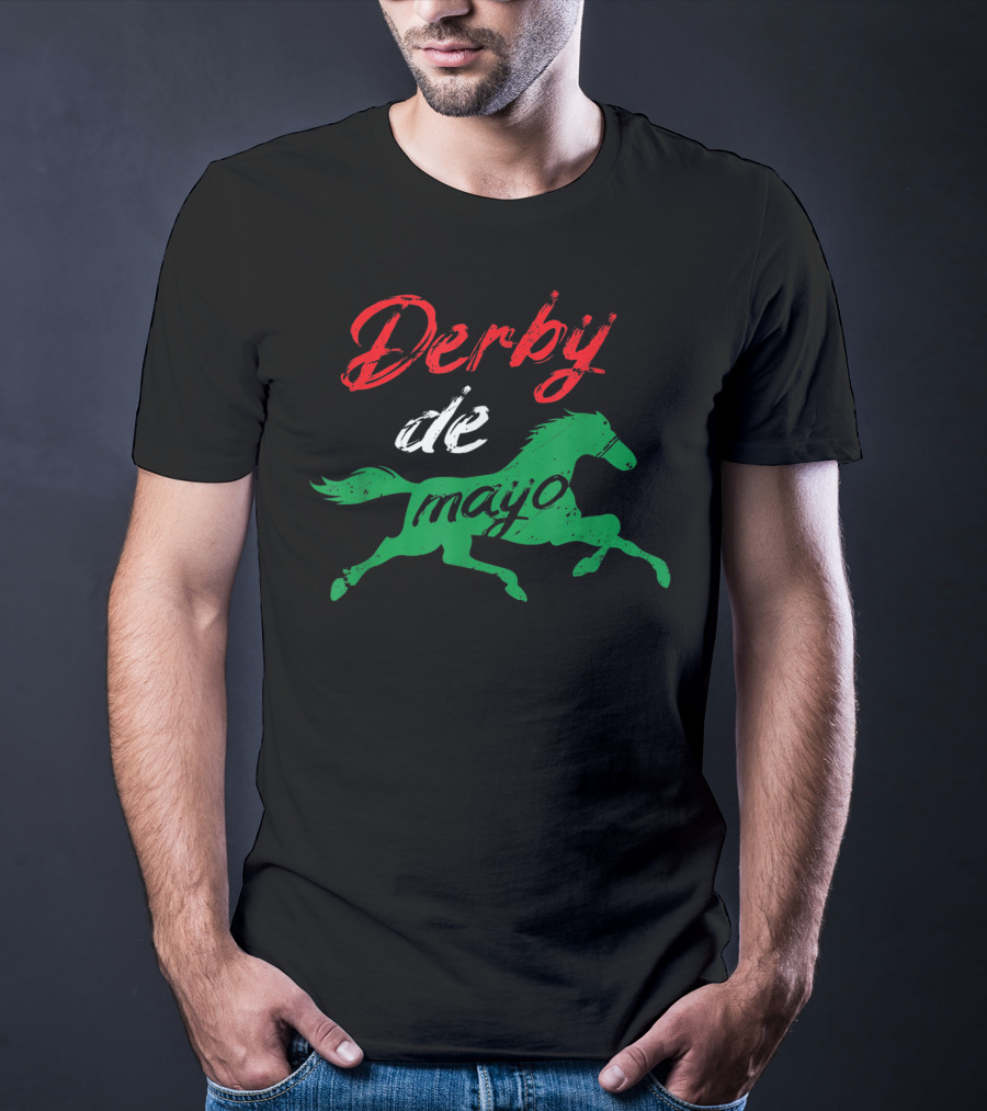 Derby De Mayo Mexican Horse Racing Equestrian T-Shirt