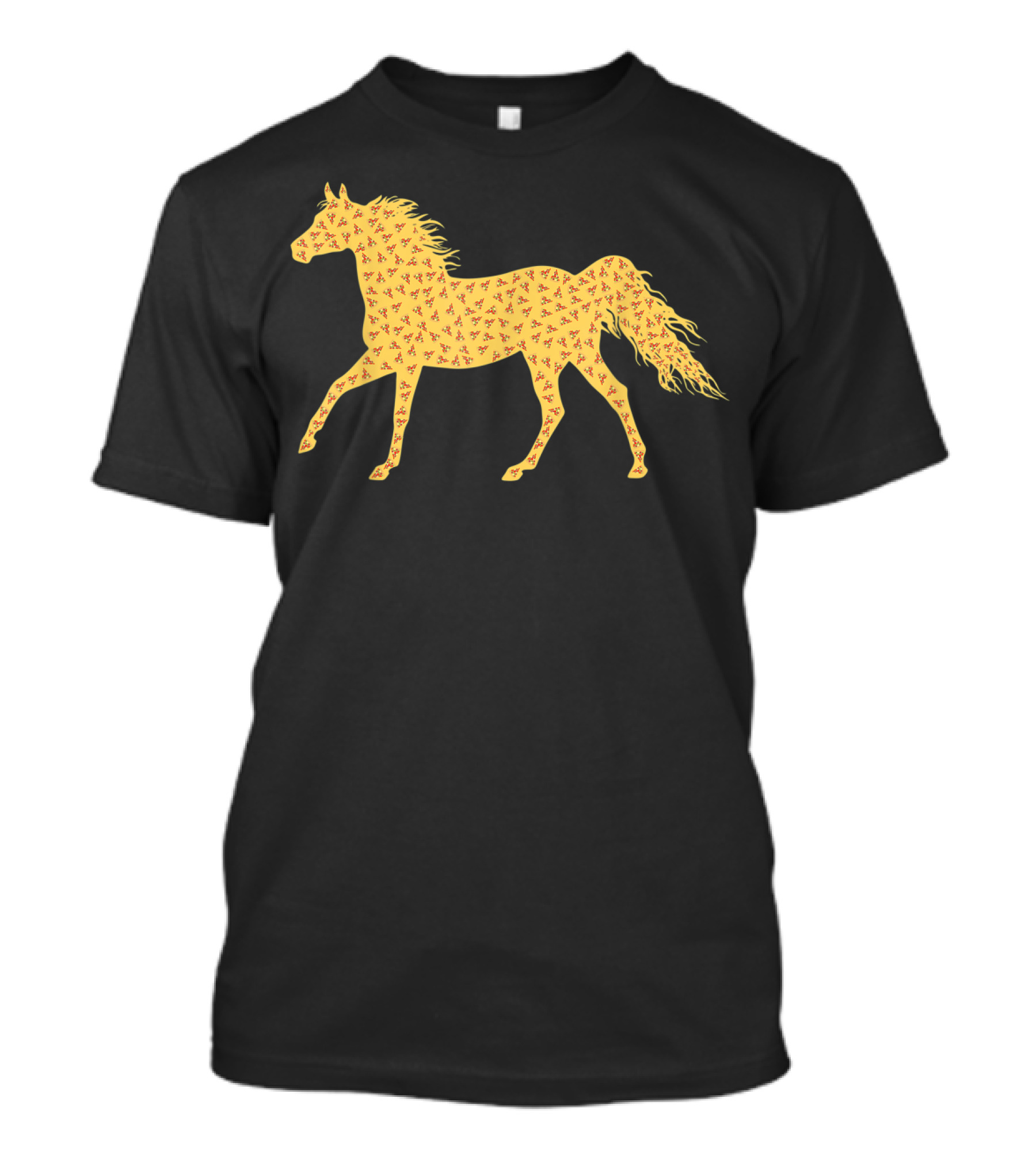 Cute Horse Pepperoni Pizza T-Shirt