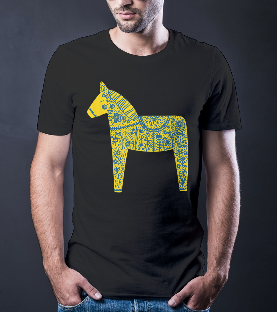 Dala Horse Swedish Folk T-Shirt