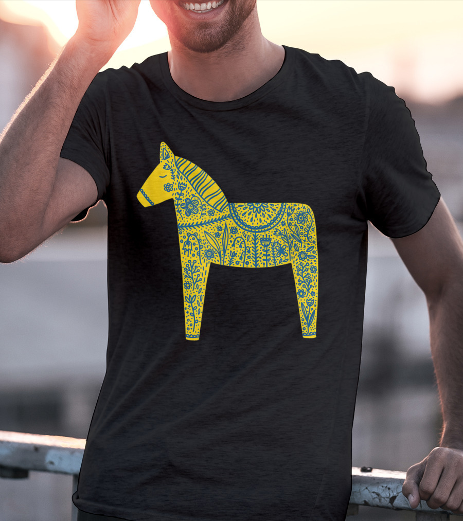 Dala Horse Swedish Folk T-Shirt