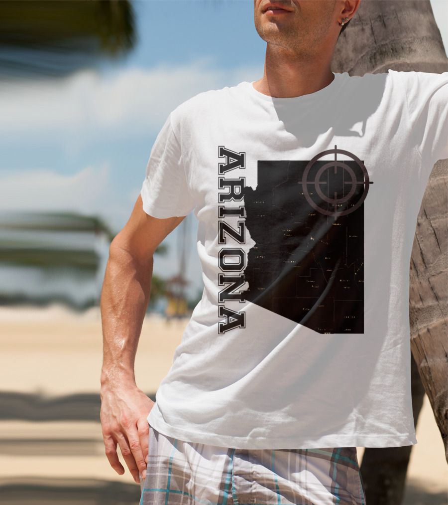 Arizona Map Classic Fun With Target T-Shirt