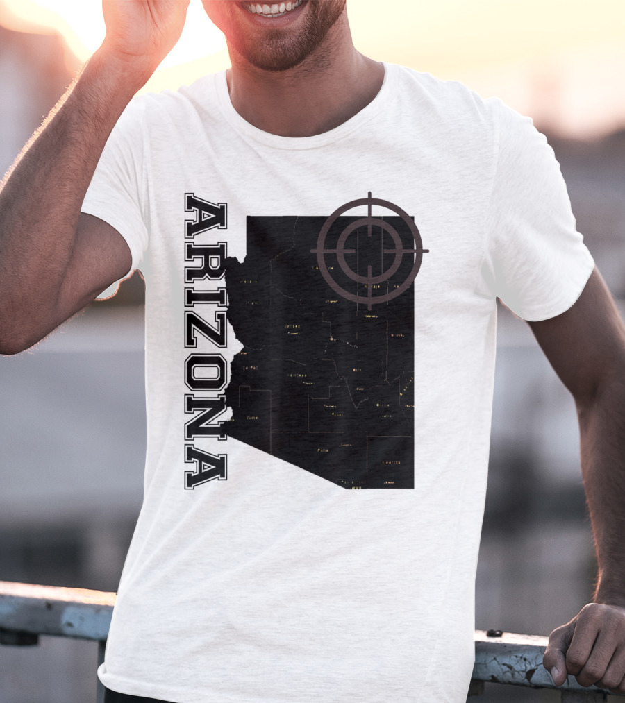 Arizona Map Classic Fun With Target T-Shirt