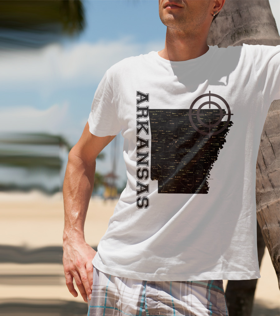 Arkansas Maps Classic Fun Targeted Exploration T-Shirt