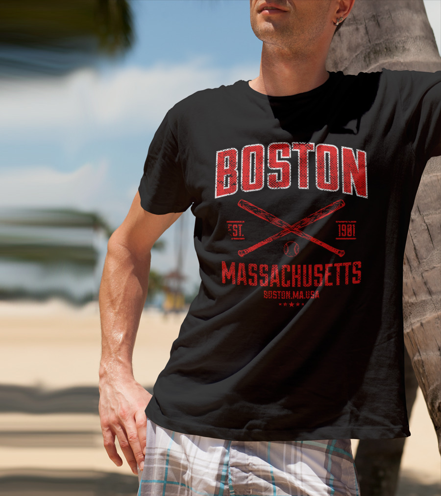 Boston Massachusetts Baseball Est. 1901 T-Shirt