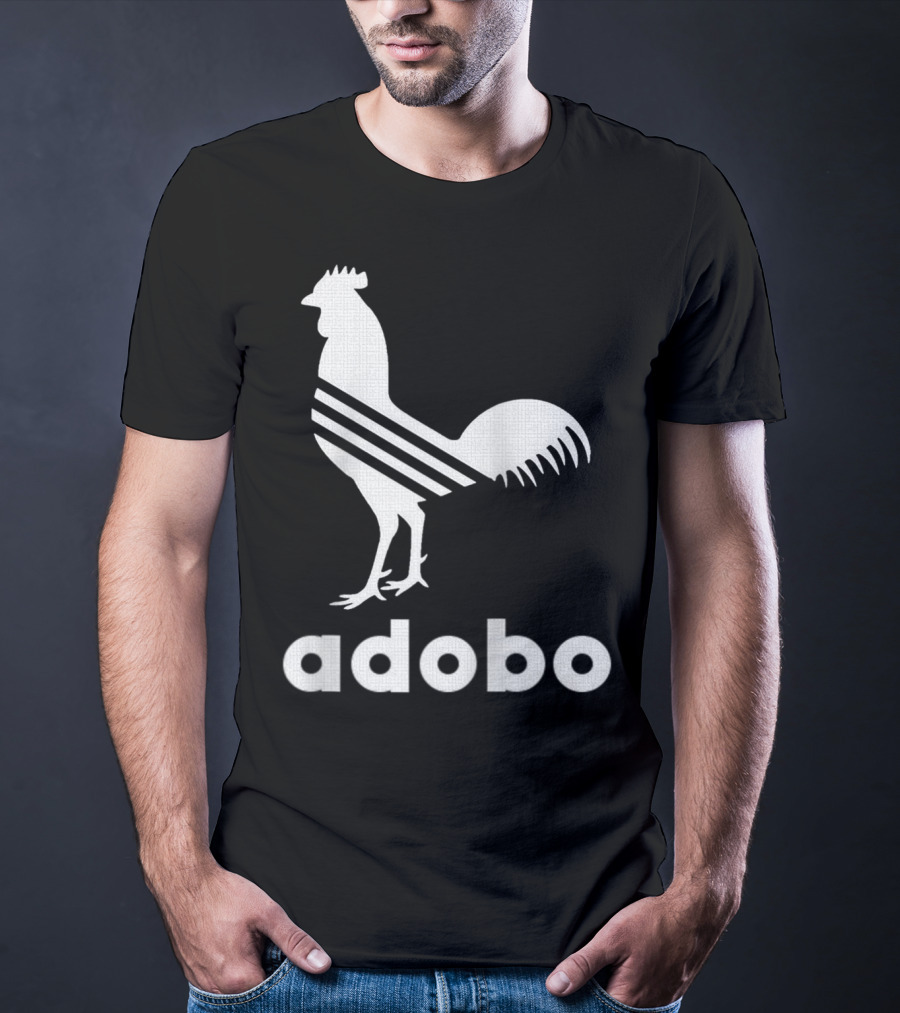Adobo Rooster Logo With Classic And Funny Filipino T-Shirt