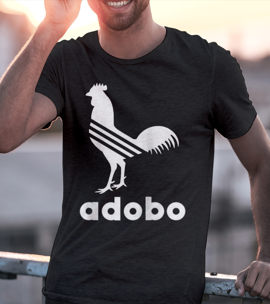 Adobo Rooster Logo With Classic And Funny Filipino T-Shirt