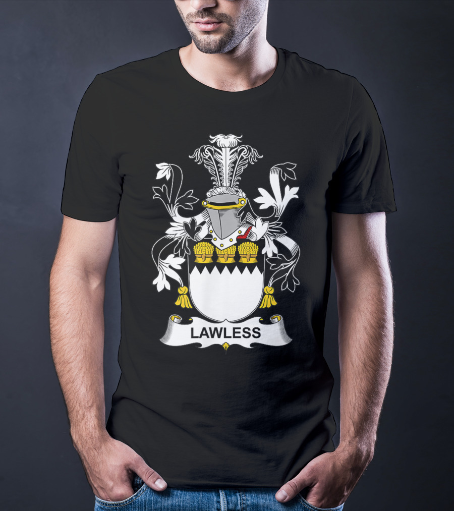 Lawless Family Crest Coat Of Arms T-Shirt
