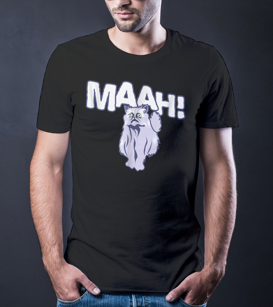 Mysterious Cat Exclaiming Maah T-Shirt
