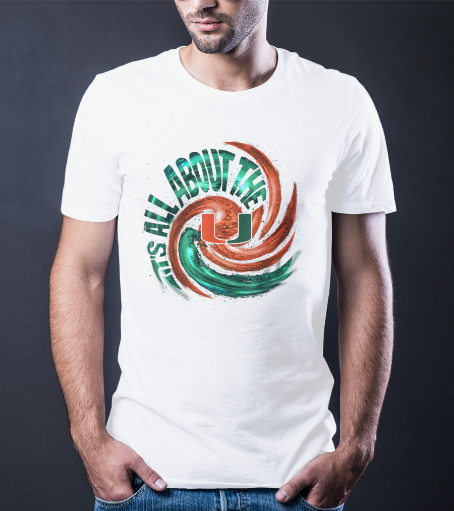 It's All About The U Miami Hurricanes Hurricane Wave T-Shirt