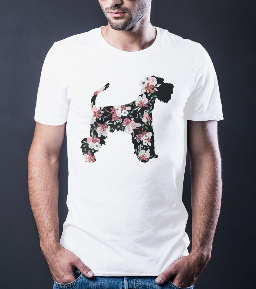 Minischnauzer Floral T-Shirt
