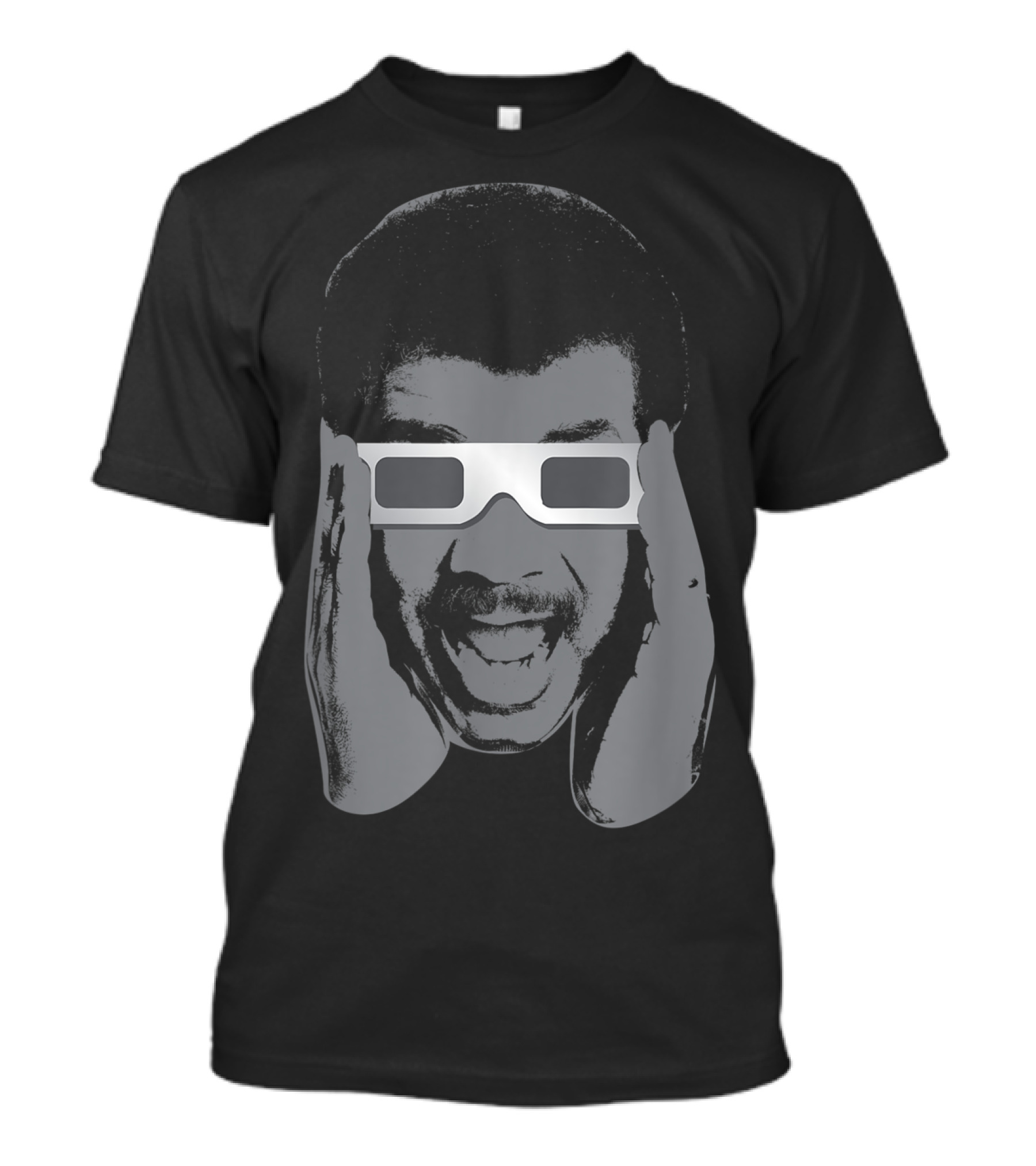 Neil Degrasse Tyson Eclipse Glasses Enthusiast Iconic Expression T-Shirt