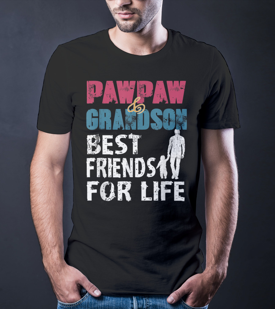 Pawpaw And Grandson Best Friends For Life T-Shirt