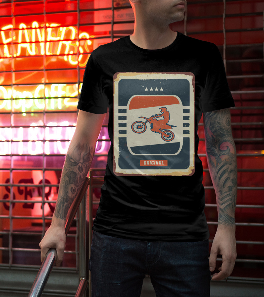 Original Retro Motocross And Dirt Bike Vintage Moto T-Shirt