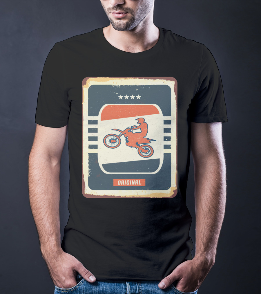 Original Retro Motocross And Dirt Bike Vintage Moto T-Shirt
