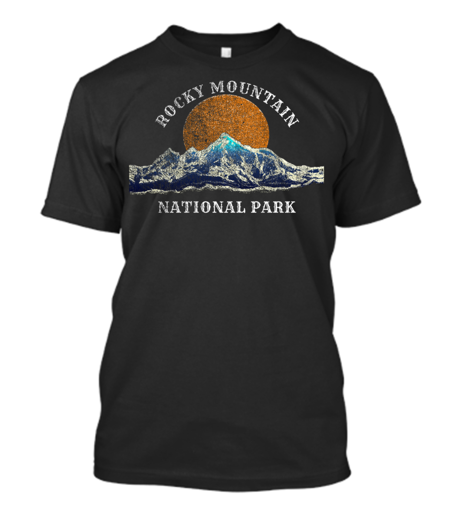 Rocky Mountain National Park Sunset Mountain Scene T-Shirt