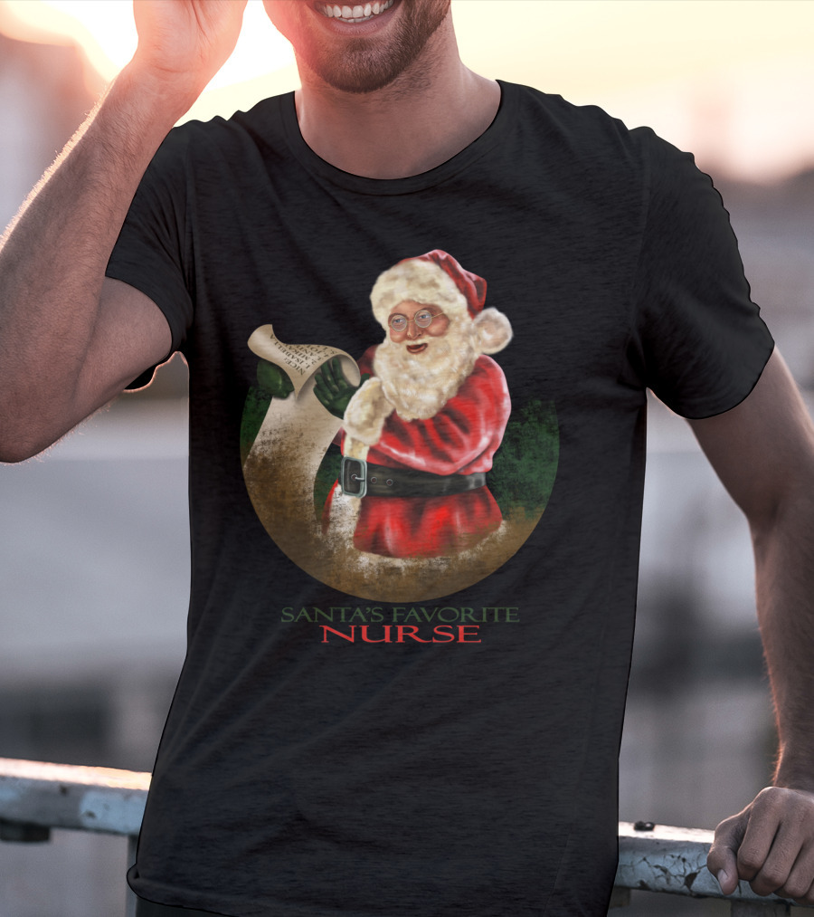 Santa's Favorite Nurse T-Shirt