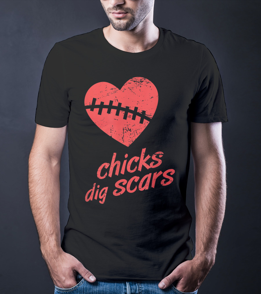Chicks Dig Scars Heart Surgery Recovery Humor T-Shirt