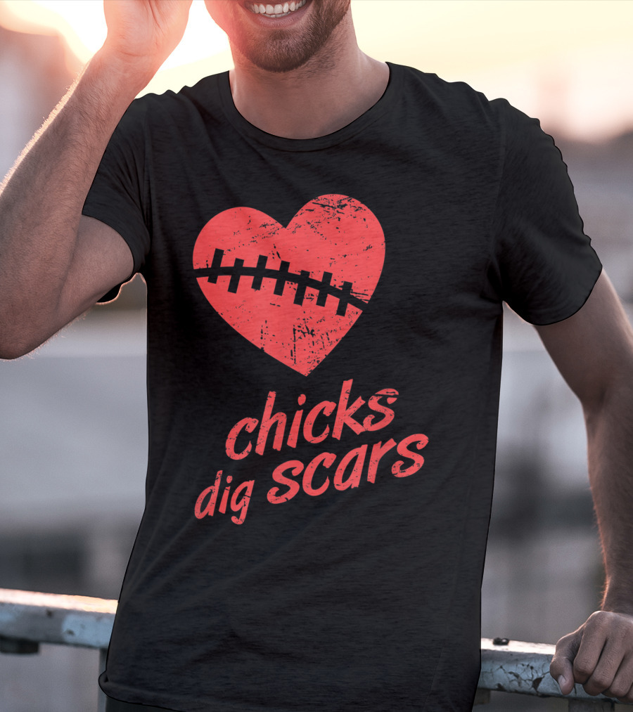 Chicks Dig Scars Heart Surgery Recovery Humor T-Shirt