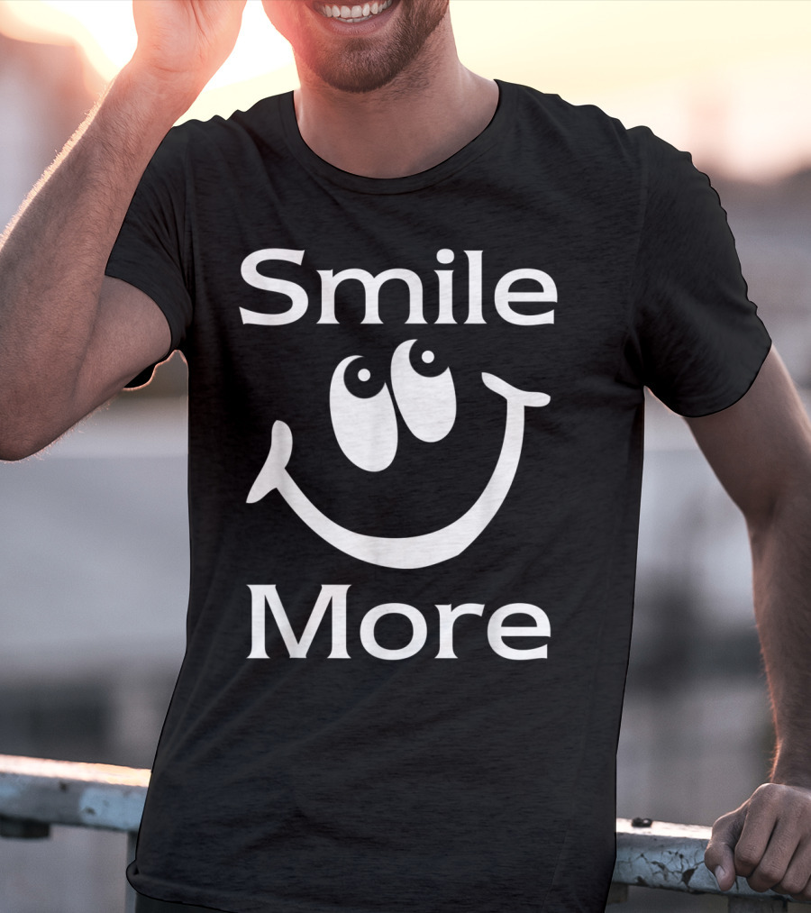 Smile More Happy Face Eyes T-Shirt