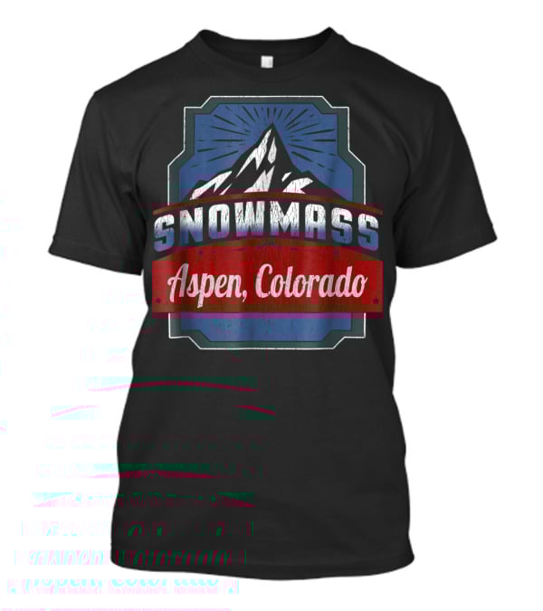 Snowmass Aspen Colorado Mountain Ski Adventure T-Shirt