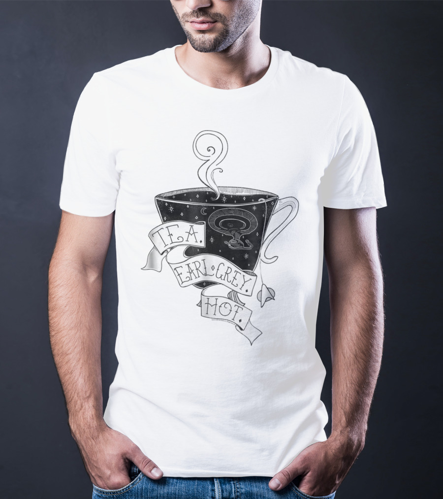 T.F.A. Earl Grey Hot Star Trek Next Generation Tea Cup T-Shirt