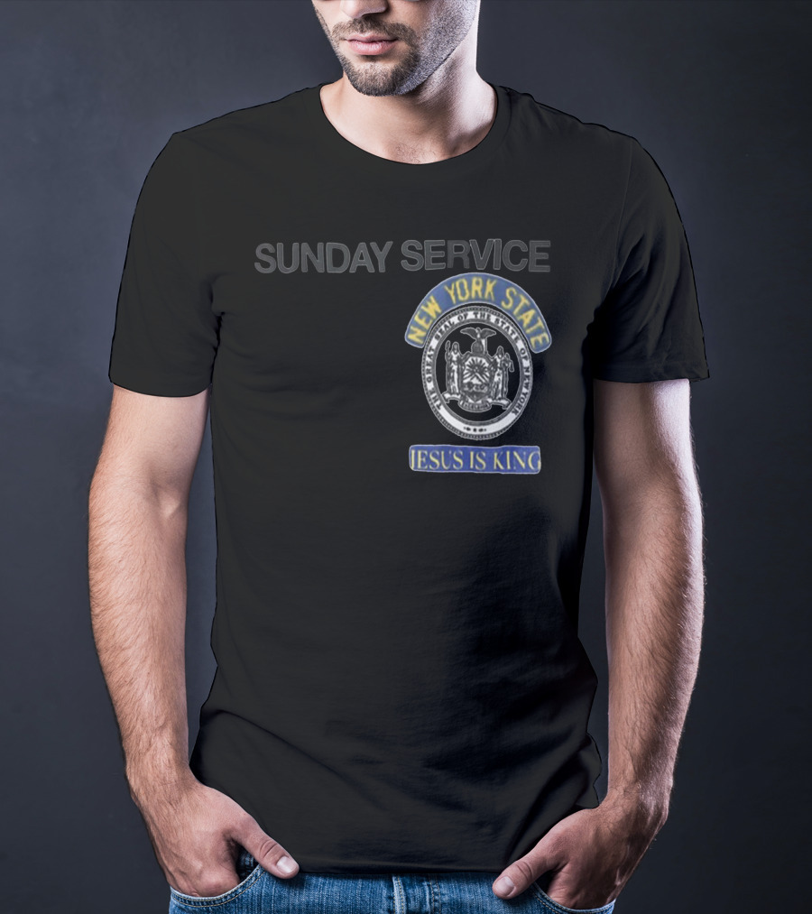SUNDAY SERVICE NEW YORK STATE JESUS IS KING T-Shirt
