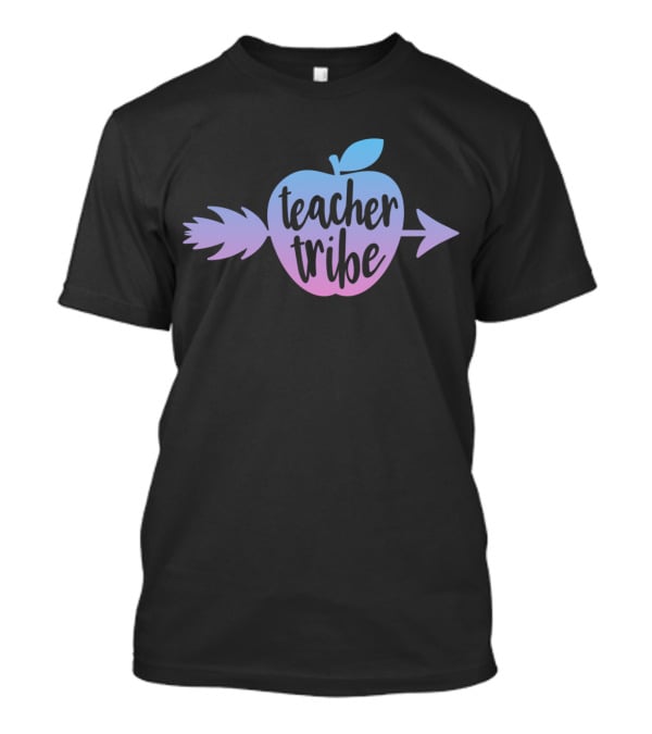 Teacher Tribe Arrow Apple Elementary Educator T-Shirt