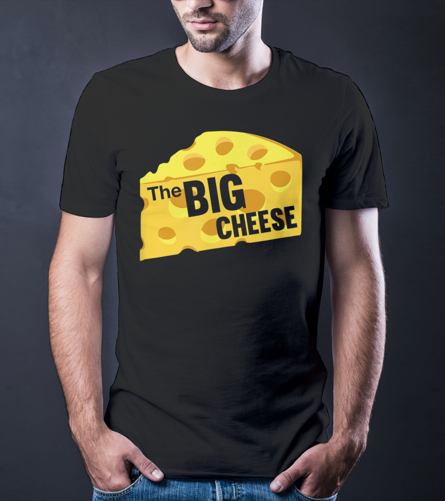 The Big Cheese Emphasizing A Large Yellow Wedge T-Shirt