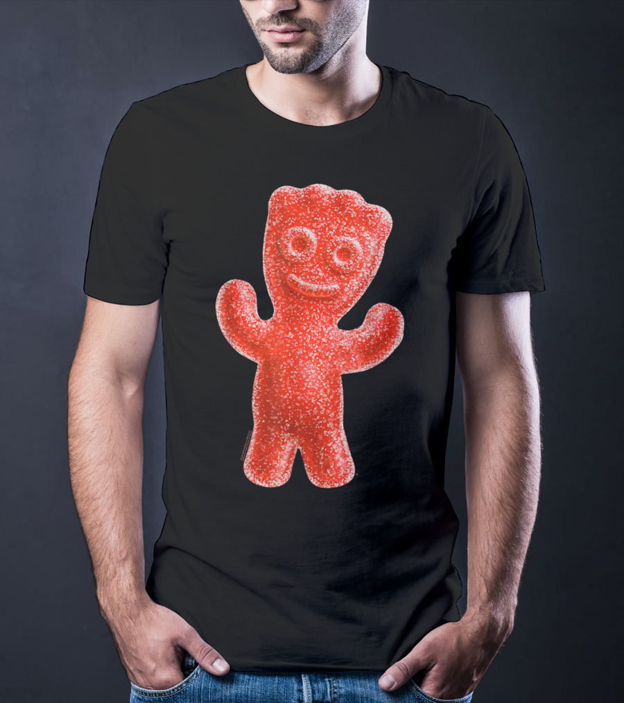 Sour Patch Kids Candy Red Gummy Smiling Figure T-Shirt