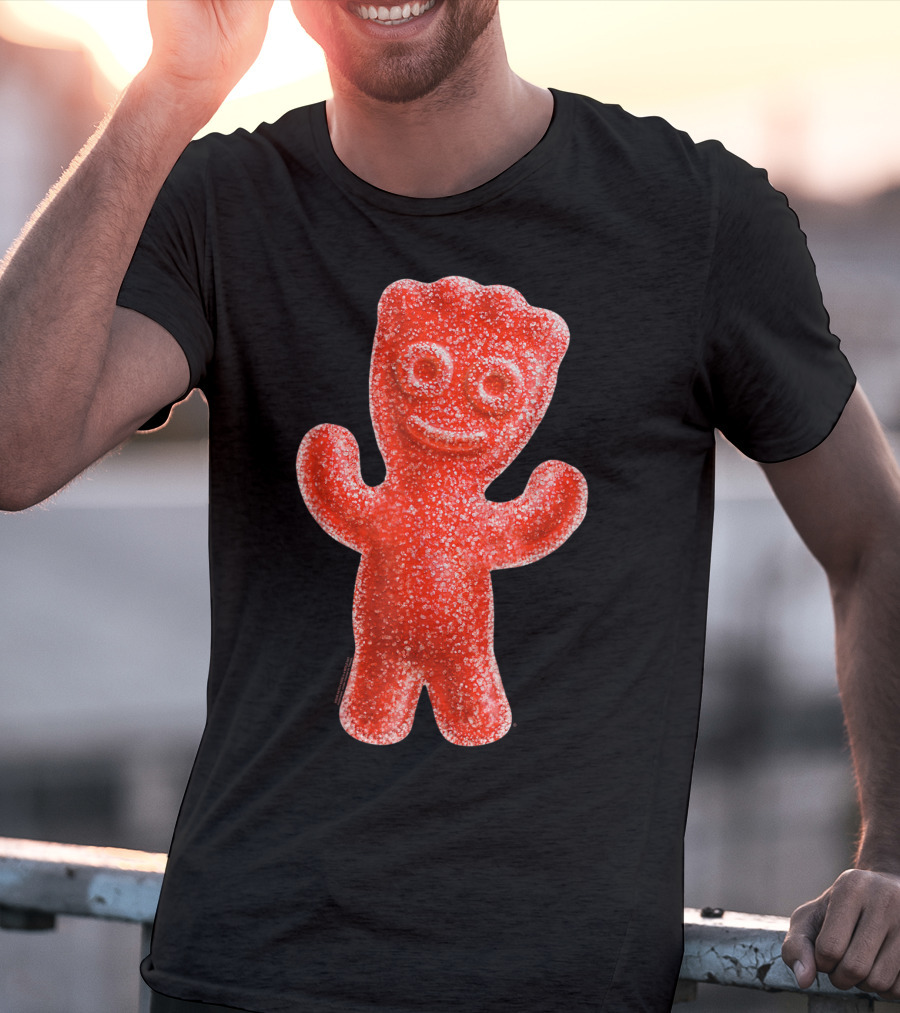 Sour Patch Kids Candy Red Gummy Smiling Figure T-Shirt