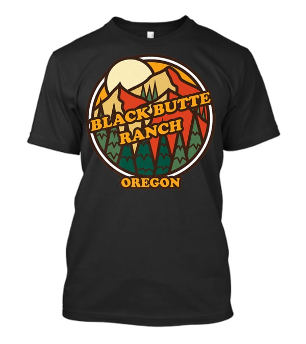 Black Butte Ranch Oregon Vintage Mountain Sun T-Shirt