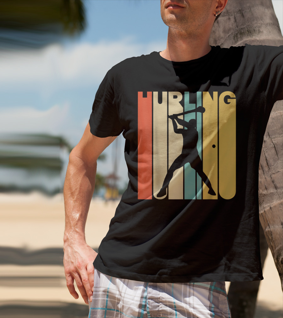 Hurling Vintage Style Retro T-Shirt