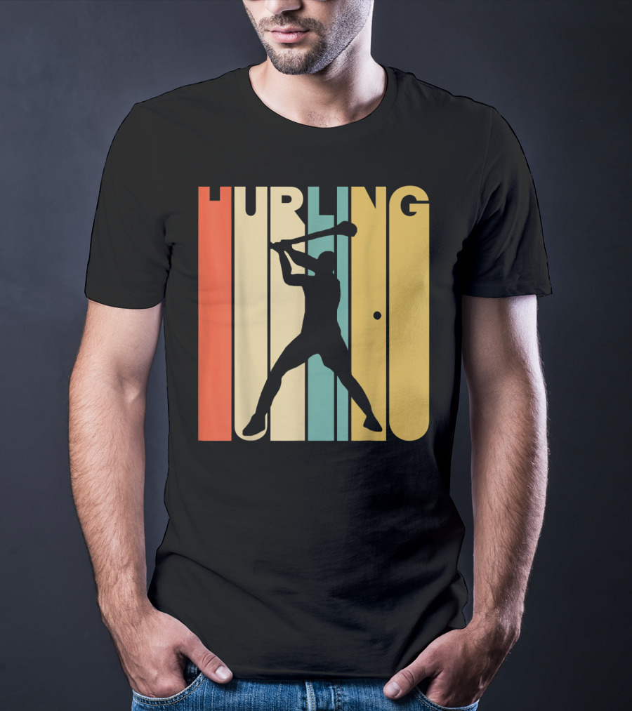 Hurling Vintage Style Retro T-Shirt