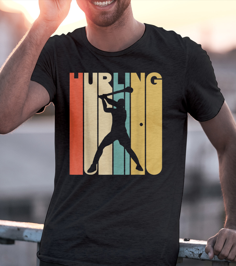 Hurling Vintage Style Retro T-Shirt