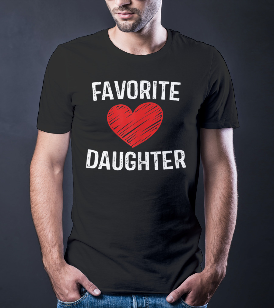 FAVORITE DAUGHTER Red Heart T-Shirt