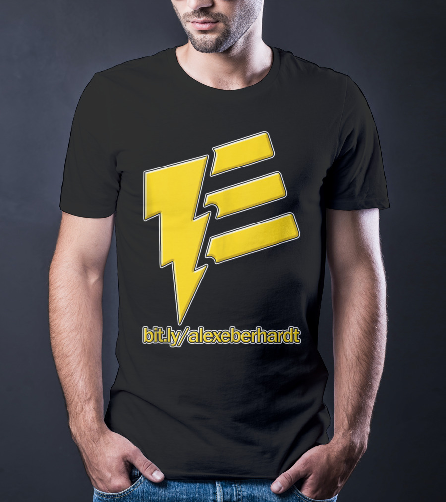 Bit.ly/alexeberhardt Alex Eberhardt Music Yellow Lightning Bolt T-Shirt