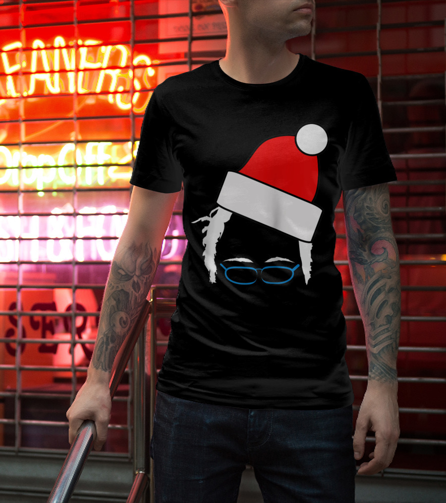 Bernie Sanders Santa Hat Christmas Holiday T-Shirt