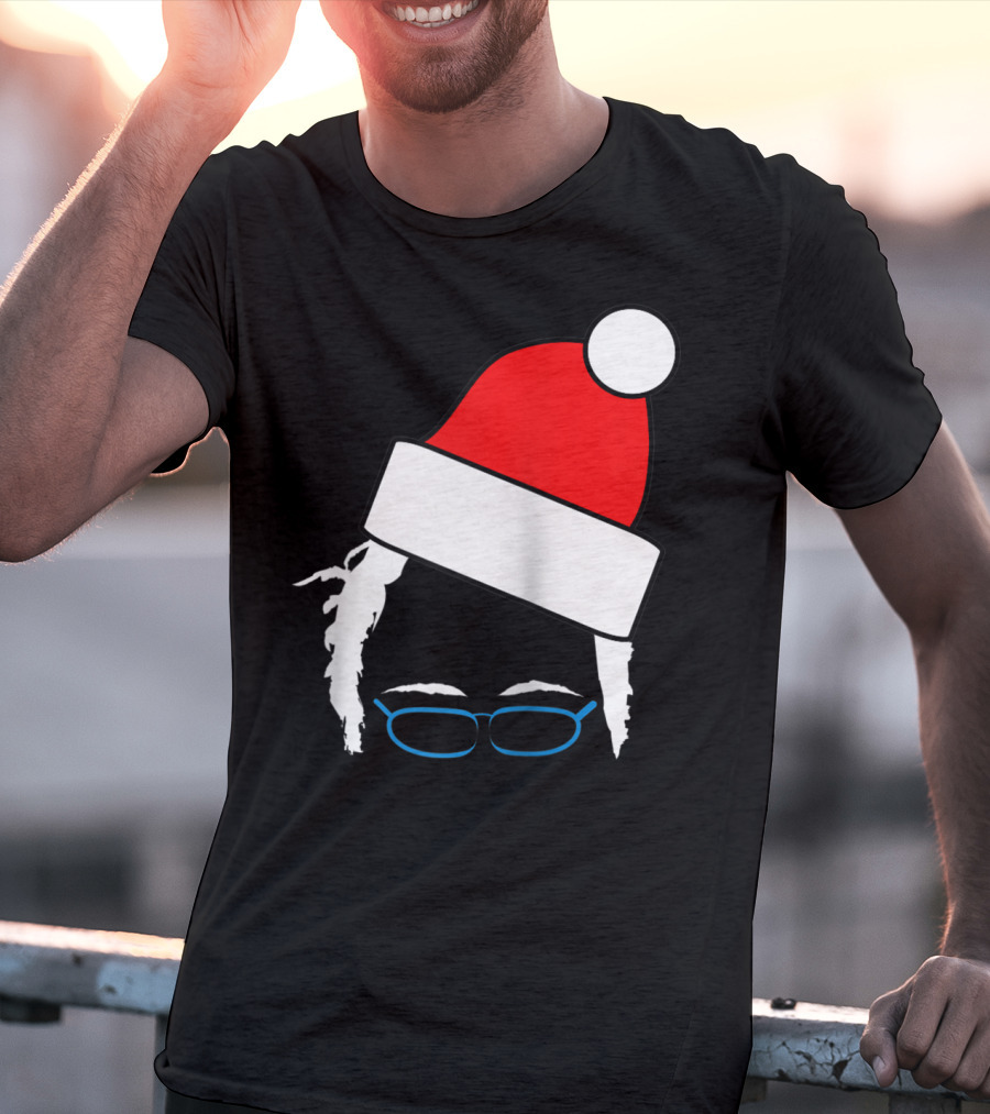 Bernie Sanders Santa Hat Christmas Holiday T-Shirt