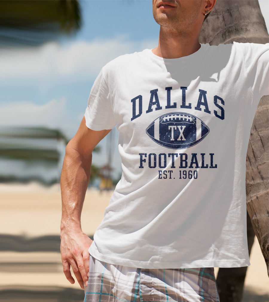Dallas TX Football Est. 1960 Vintage T-Shirt