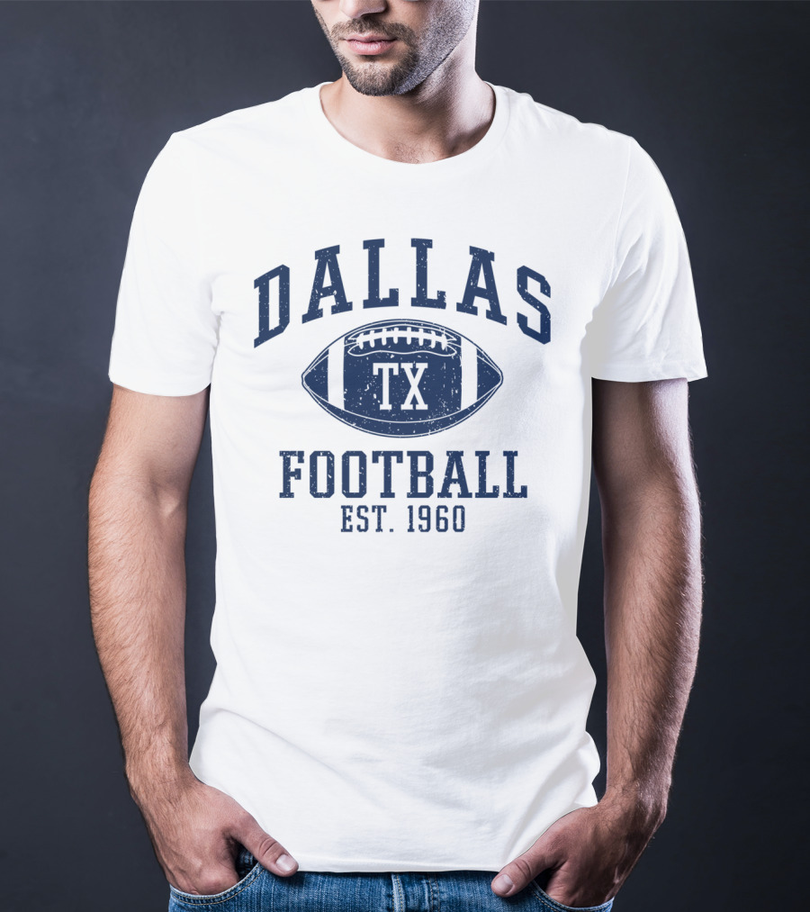Dallas TX Football Est. 1960 Vintage T-Shirt