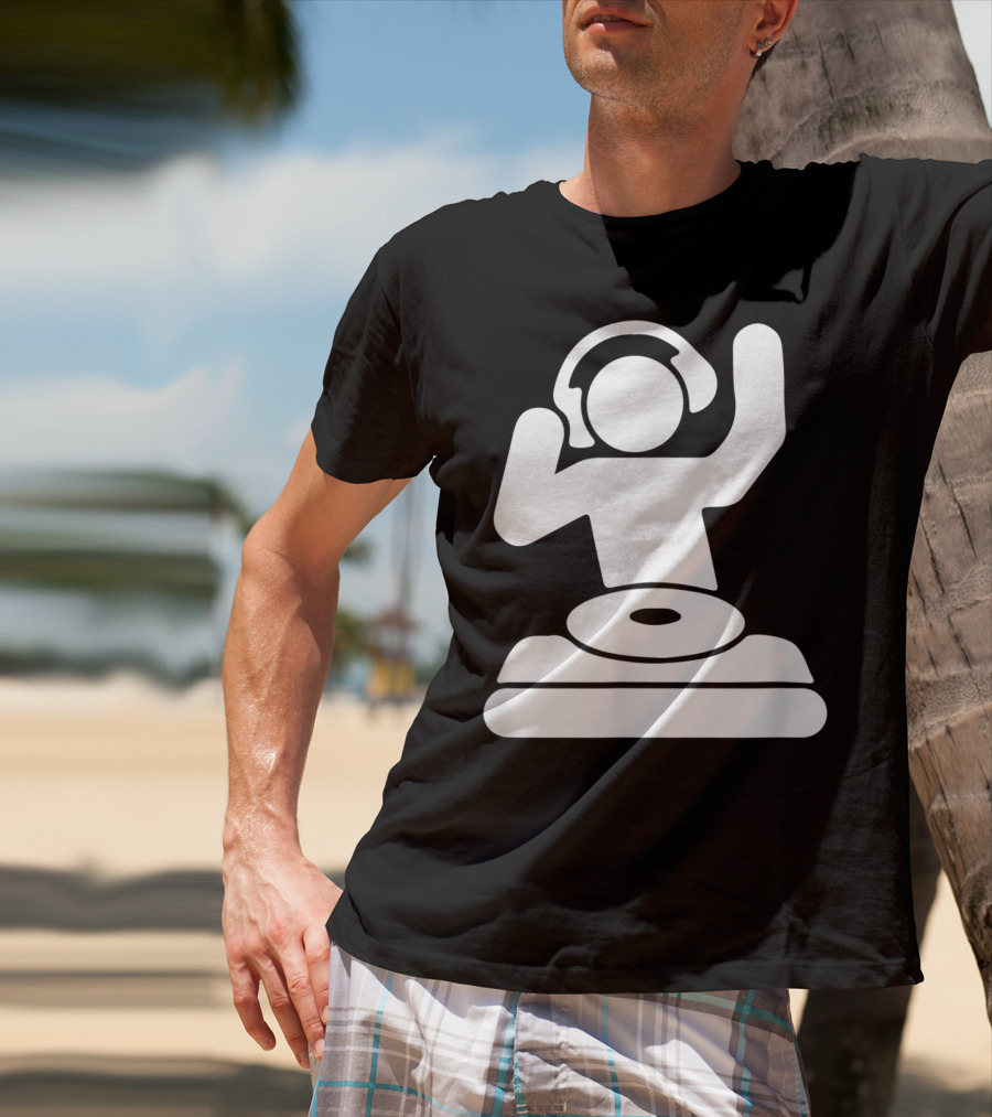 Dj Vinyl Turntable Music Mixer Headphones T-Shirt