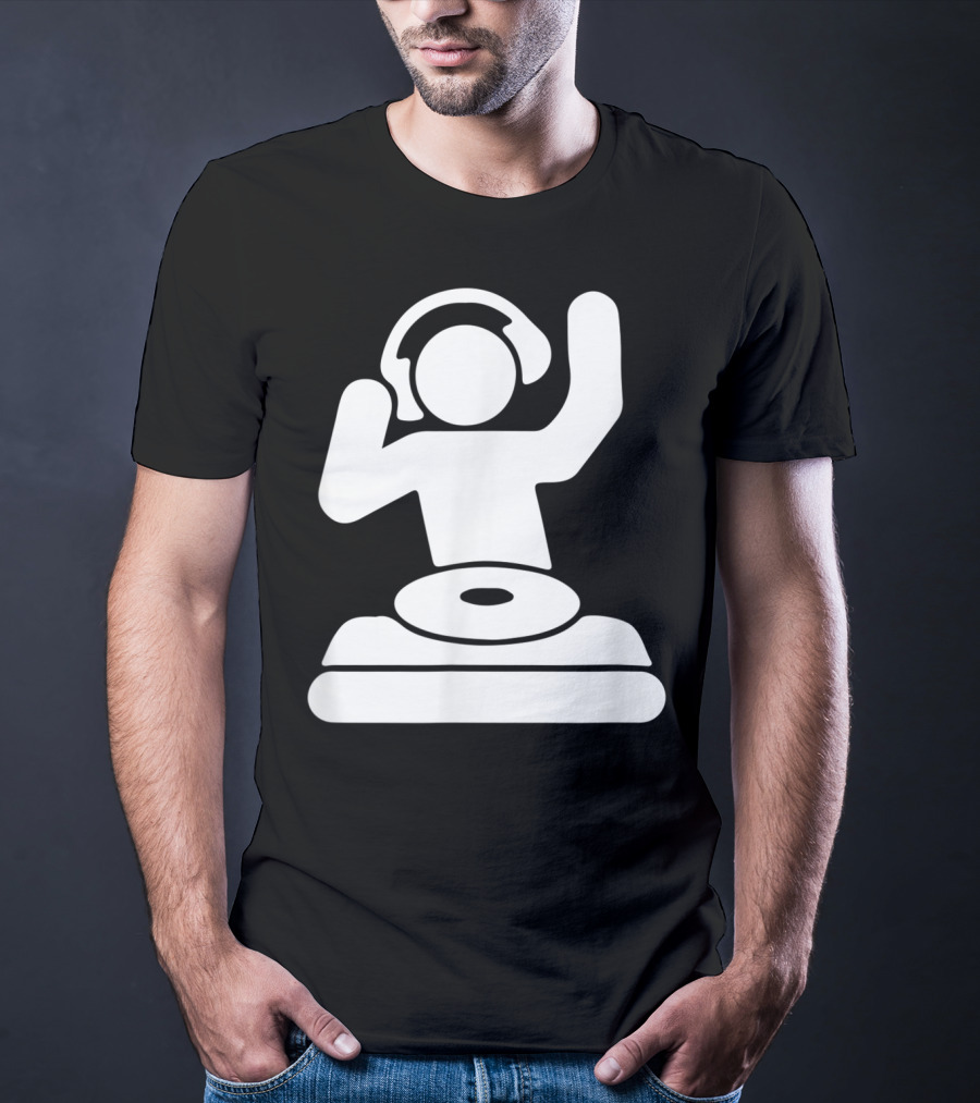 Dj Vinyl Turntable Music Mixer Headphones T-Shirt