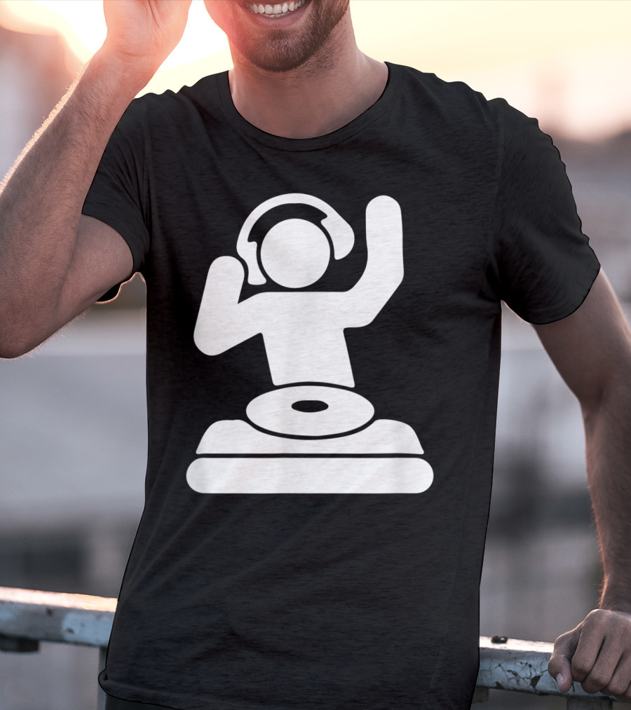 Dj Vinyl Turntable Music Mixer Headphones T-Shirt