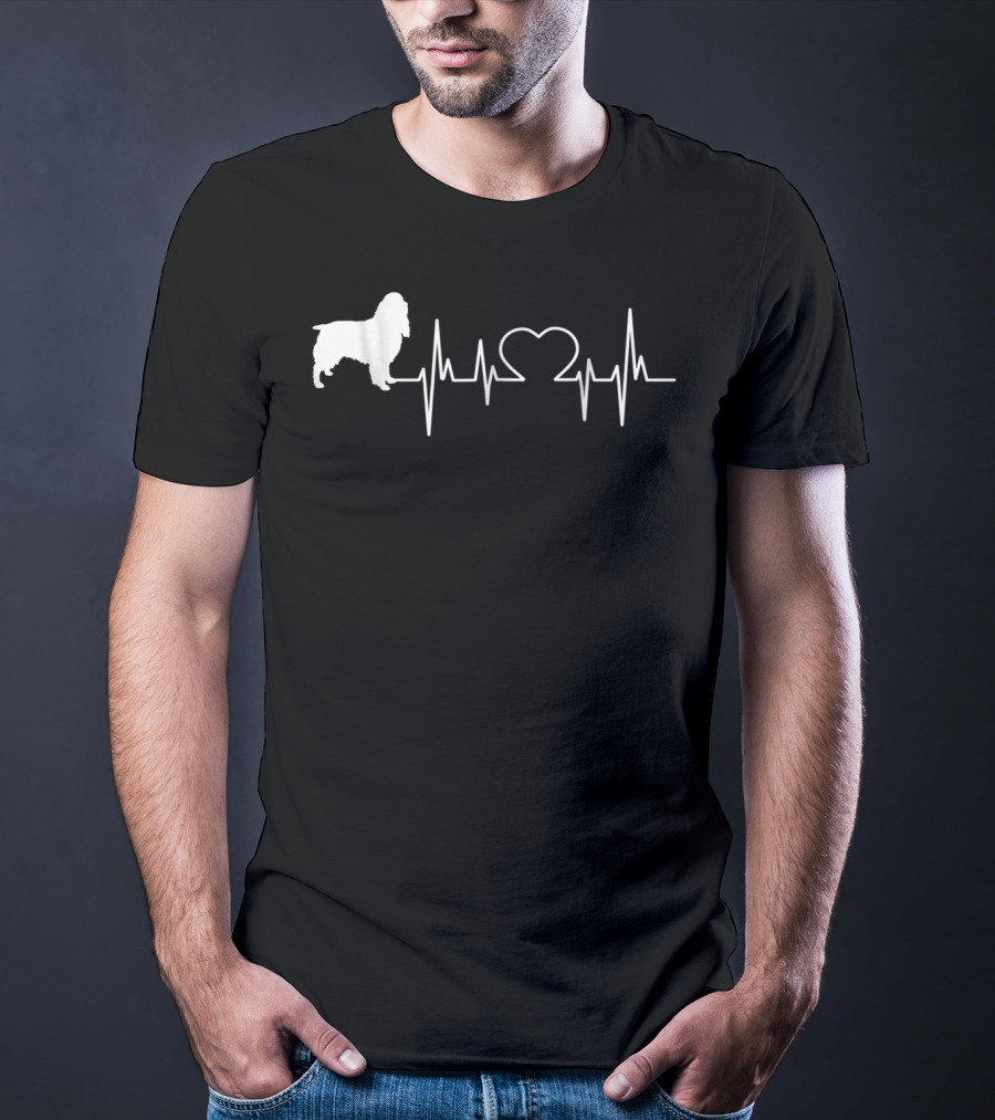 English Springer Spaniel Heartbeat Love T-Shirt
