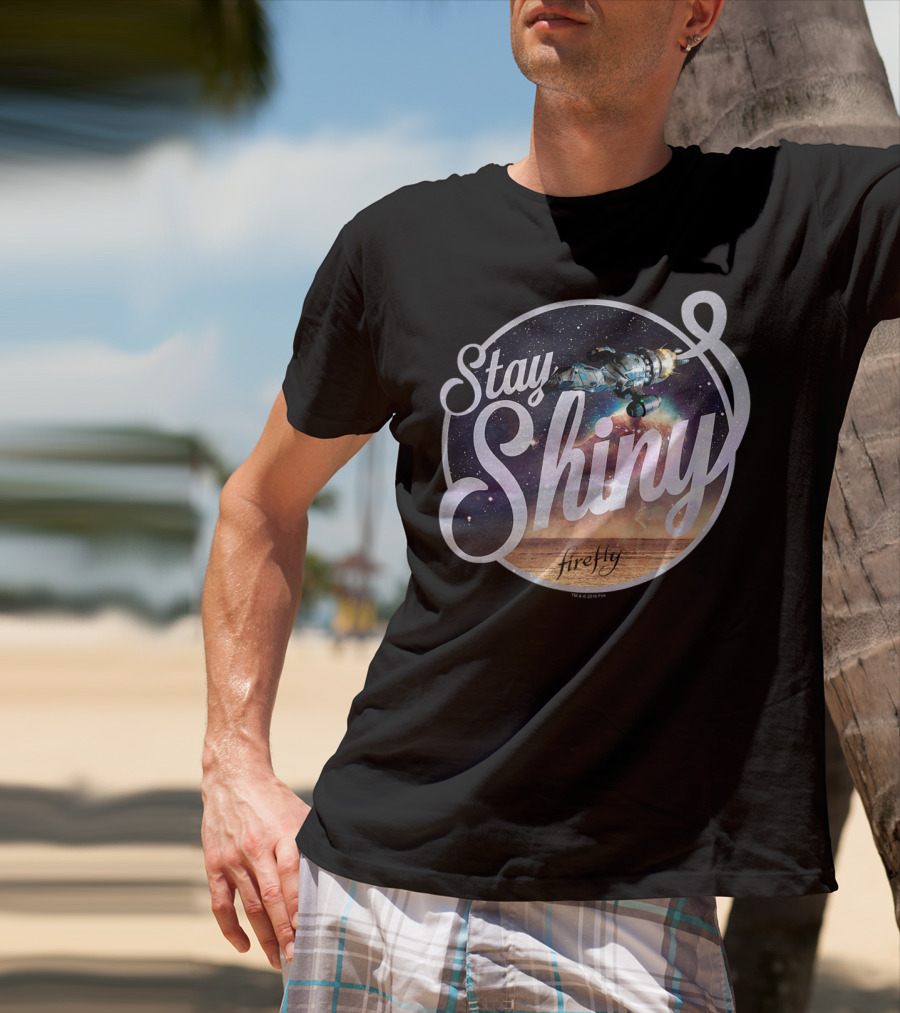 Stay Shiny Firefly Spaceship Galaxy T-Shirt