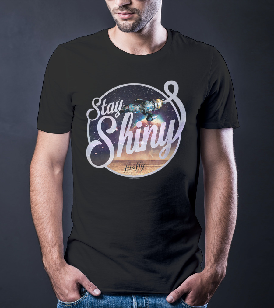 Stay Shiny Firefly Spaceship Galaxy T-Shirt